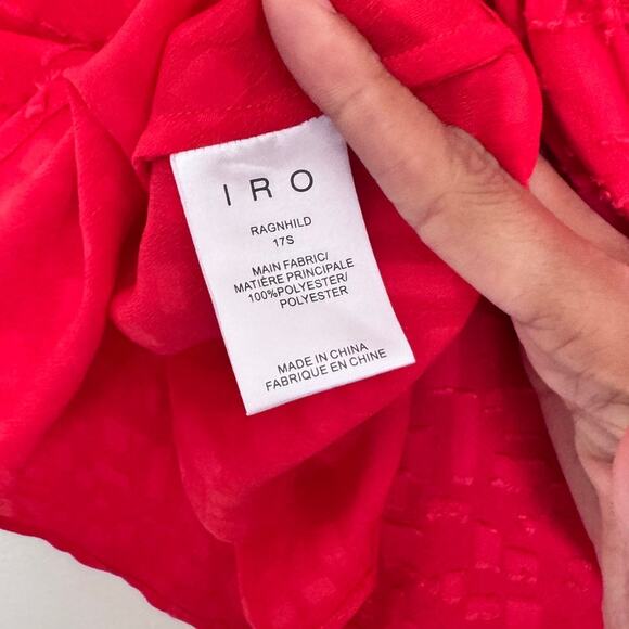 IRO Ragnhild Swing Textured Babydoll Tank in Red/Orange Size 6 / 36 - Picture 5 of 6